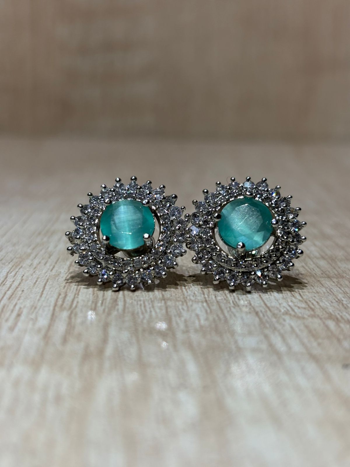 Sparking elegance: American diamond stone work studs