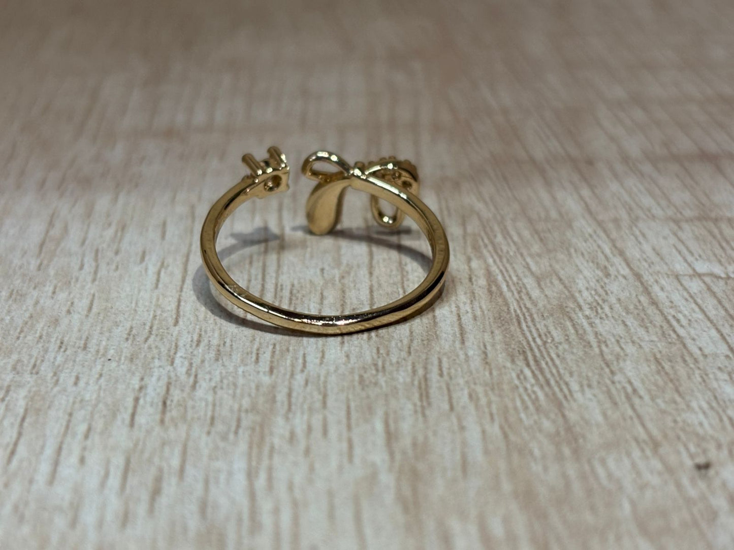 American diamond golden fancy ring