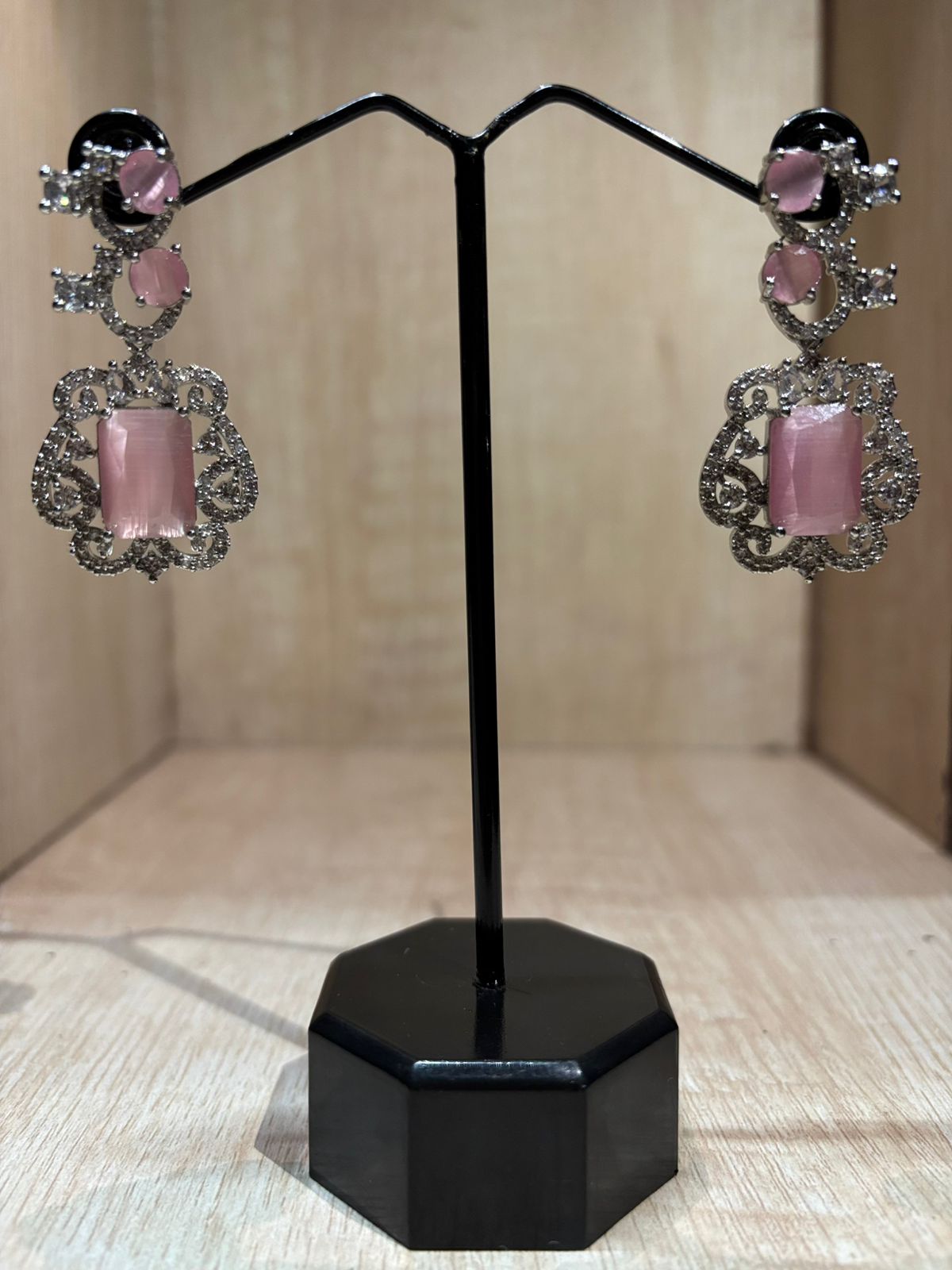 Ethnic American diamond stone beautiful earrings