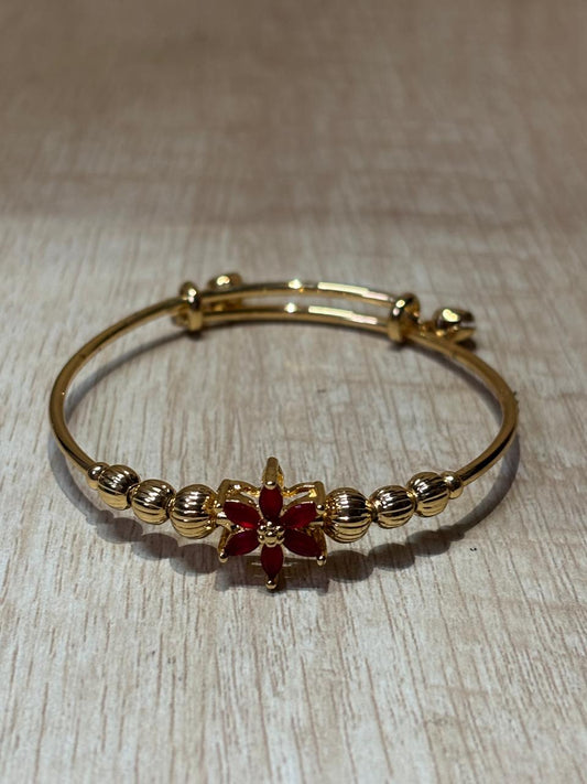 Anti tarnish gold plated stainless steel adjustable bracelet